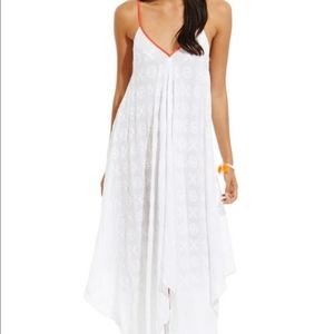 Roller Rabbit Scarf Dress White Embroidered